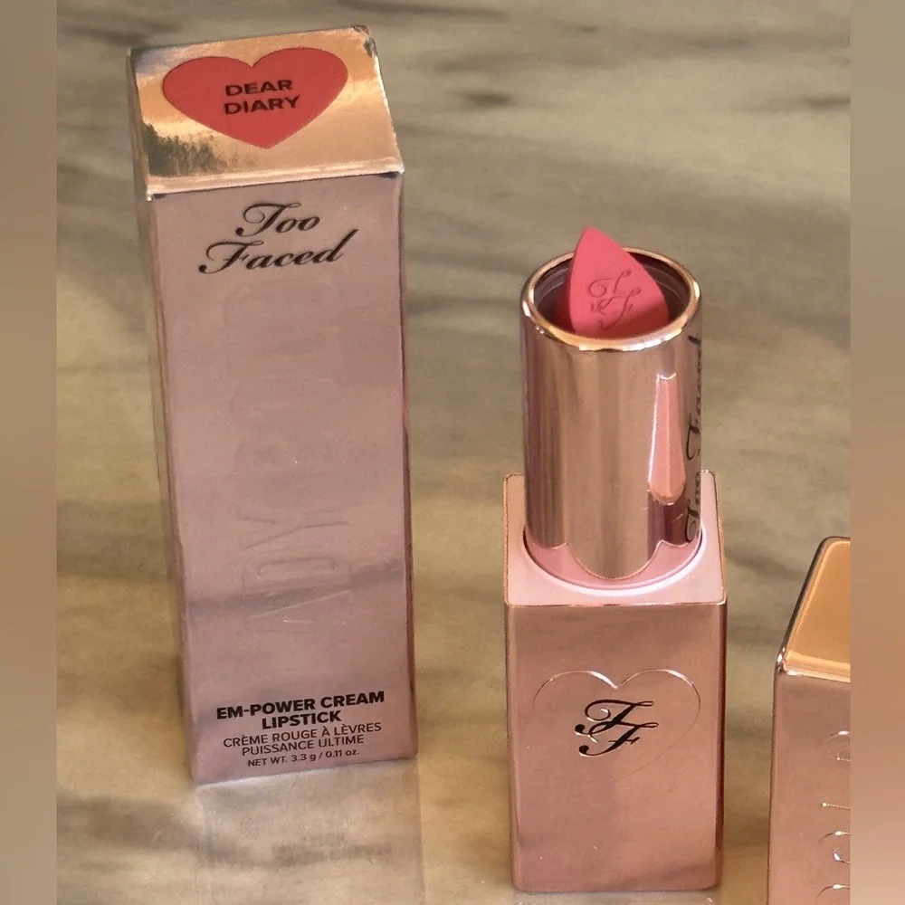 Too Faced Dear Diary Cream Lipstick New